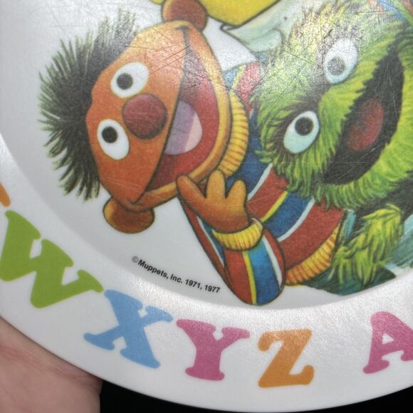 Artisan Ware Sesame Street Plate 8” Bert Ernie Grover Alphabet Plate - Picture 5 of 6